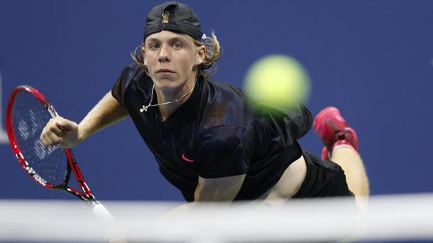 Denis Shapovalov caused a major upset when he defeated eighth-seed Jo-Wilfried Tsonga. (AP)