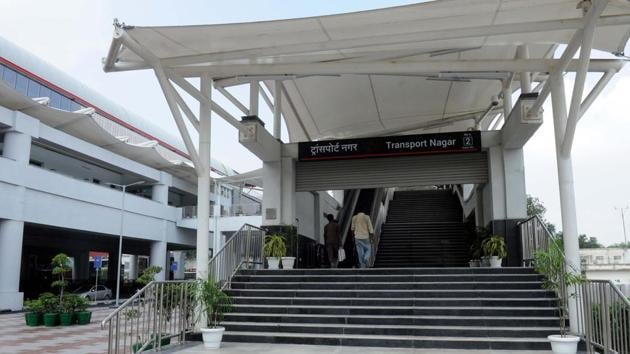 Lucknow has eight world-class metro stations aimed at ensuring better connectivity from one corner of the city to the other. (Subhankar Chakraborty/HT Photo) Lucknow has eight world-class metro stations aimed at ensuring better connectivity from one corner of the city to the other. (Subhankar Chakraborty/HT Photo)