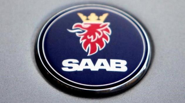 The logo of Swedish manufacturer Saab . (Reuters File Photo) The logo of Swedish manufacturer Saab . (Reuters File Photo)