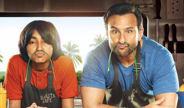 Saif Ali Khan on the poster of Chef. Saif Ali Khan on the poster of Chef.