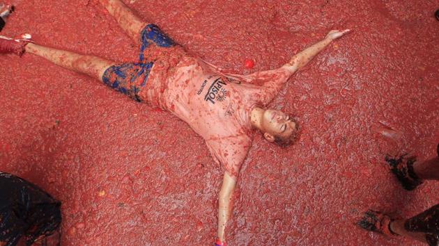 The tomato fight festival La Tomatina has been strong tradition in Bunol since 1945. There is no certainty of the fact how the tradition of this festival began. (AP)