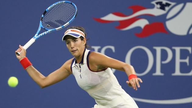 Garbine Muguruza reached the US Open third round for the first time after defeating Ying-Ying Duan. (USA Today Sports)