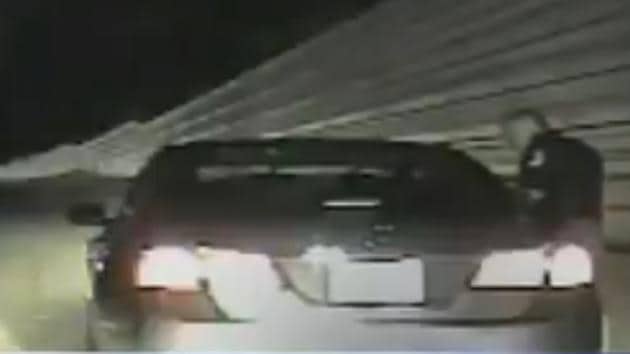 George Abbott, who is a white policeman, said during a traffic stop: “But you’re not black. Remember, we only shoot black people. Yeah. We only shoot black people, right?” (Video grab) George Abbott, who is a white policeman, said during a traffic stop: “But you’re not black. Remember, we only shoot black people. Yeah. We only shoot black people, right?” (Video grab)