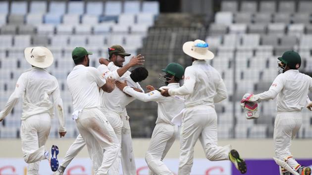 Bangladesh secured their first-ever Test win against Australia and are on the cusp of winning a series against Steve Smith’s side for the first time.(AP)