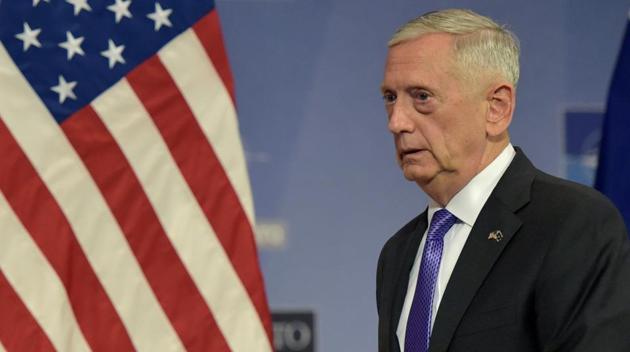 US Secretary of Defence Jim Mattis in Brussels, Belgium on June 29, 2017.(Reuters File Photo)