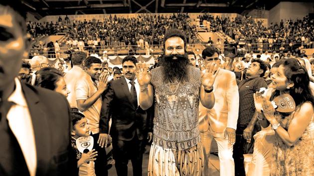 Gurmeet Ram Rahim Singh’s followers, better known as premis, vouch for the Dera chief’s healing touch and mystical powers.(AP File Photo) Gurmeet Ram Rahim Singh’s followers, better known as premis, vouch for the Dera chief’s healing touch and mystical powers.(AP File Photo)