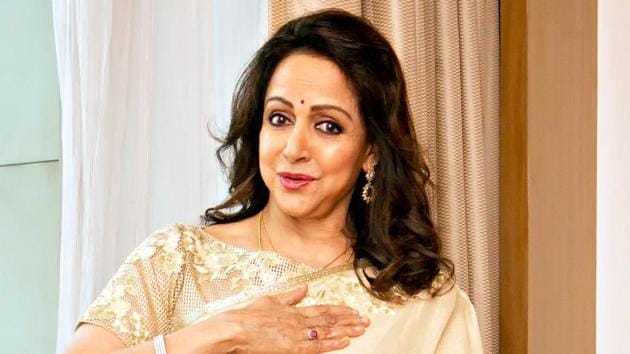 Actor Hema Malini says she told Dharmendra that as celebrities, they have to be visible. (Prabhas Roy/HT Photo) Actor Hema Malini says she told Dharmendra that as celebrities, they have to be visible. (Prabhas Roy/HT Photo)