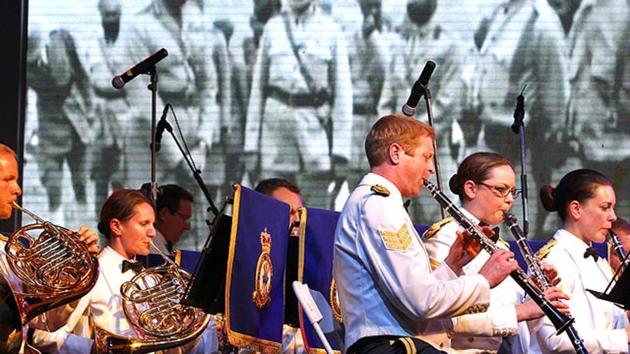 The Royal Air Force Band performing during the First World War Centenary Commemoration at British High Commissioner residence in New Delhi. Now, women can apply to join the Britain’s Royal Air Force Regiment, its ground-fighting force. (HT File Photo) The Royal Air Force Band performing during the First World War Centenary Commemoration at British High Commissioner residence in New Delhi. Now, women can apply to join the Britain’s Royal Air Force Regiment, its ground-fighting force. (HT File Photo)