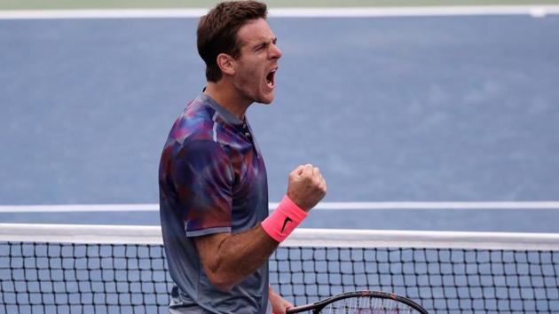 Juan Martin del Potro of Argentina celebrates after his match against Adrian Menendez-Macerias of Spain. (USA Today Sports) Juan Martin del Potro of Argentina celebrates after his match against Adrian Menendez-Macerias of Spain. (USA Today Sports)
