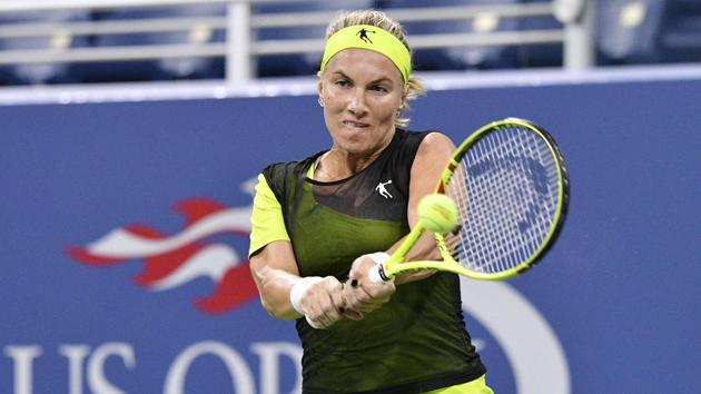 Russia's Svetlana Kuznetsova became the fifth player in the top-10 to crash out of US Open. (AFP) Russia's Svetlana Kuznetsova became the fifth player in the top-10 to crash out of US Open. (AFP)