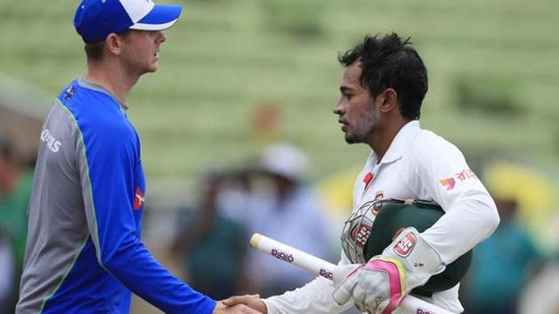 Bangladesh cricket team defeated Australia by 20 runs in Mirpur to go 1-0 up in the two-Test series. (AP) Bangladesh cricket team defeated Australia by 20 runs in Mirpur to go 1-0 up in the two-Test series. (AP)