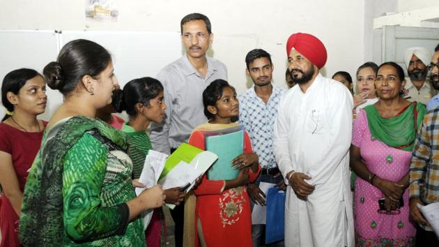 Punjab technical education and industrial training minister Charanjit Singh Channi in Patiala on September 2. (Bharat Bhushan/HT) Punjab technical education and industrial training minister Charanjit Singh Channi in Patiala on September 2. (Bharat Bhushan/HT)