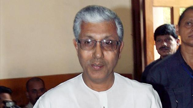 Tripura chief minister Manik Sarkar at a CPI(M) politburo meeting in New Delhi. (PTI File Photo) Tripura chief minister Manik Sarkar at a CPI(M) politburo meeting in New Delhi. (PTI File Photo)