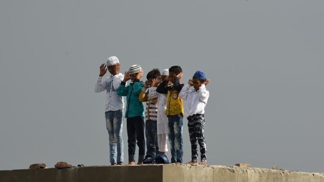 Id-ul-Zuha, also known as the sacrifice feast or Bakr-Id, is the second of the two Muslim holidays celebrated worldwide each year. (Virendra Singh Gosain/HT PHOTO) Id-ul-Zuha, also known as the sacrifice feast or Bakr-Id, is the second of the two Muslim holidays celebrated worldwide each year. (Virendra Singh Gosain/HT PHOTO)