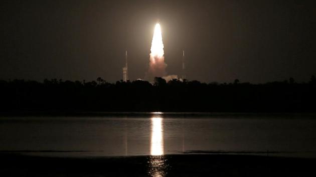 India's Polar Satellite Launch Vehicle (PSLV) C-39, carrying IRNSS-1H navigation satellite, lifts off from the Satish Dhawan Space Centre in Sriharikota, India. (Ravikumar / REUTERS) India's Polar Satellite Launch Vehicle (PSLV) C-39, carrying IRNSS-1H navigation satellite, lifts off from the Satish Dhawan Space Centre in Sriharikota, India. (Ravikumar / REUTERS)