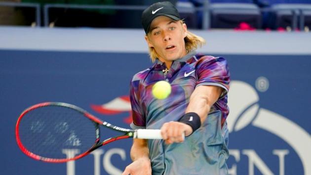 Denis Shapovalov of Canada hits to Kyle Edmund of the United Kingdom in Ashe Stadium at the USTA Billie Jean King National Tennis Center. (USA Today Sports) Denis Shapovalov of Canada hits to Kyle Edmund of the United Kingdom in Ashe Stadium at the USTA Billie Jean King National Tennis Center. (USA Today Sports)