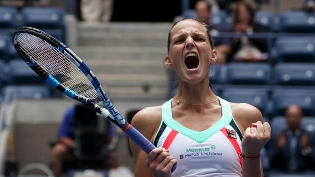 Karolina Pliskova exults after beating Shuai Zhang in their US Open third round fixture. (USA TODAY Sports) Karolina Pliskova exults after beating Shuai Zhang in their US Open third round fixture. (USA TODAY Sports)