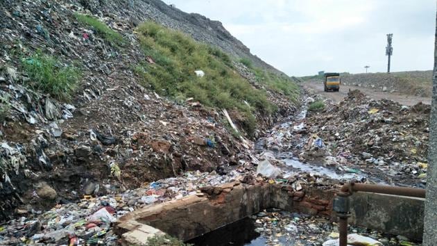 Ghazipur landfill collapse: A month on, pile of garbage strewn across road  unnerves residents