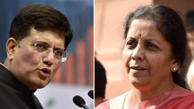 Nirmala Sitharaman, Piyush Goyal, Mukhtar Abbas Naqvi and Dharmendra Pradhan were elevated to cabinet rank at a star-studded swearing-in ceremony in the historic Durbar Hall of the Rashtrapati Bhavan. (HT Photos) Nirmala Sitharaman, Piyush Goyal, Mukhtar Abbas Naqvi and Dharmendra Pradhan were elevated to cabinet rank at a star-studded swearing-in ceremony in the historic Durbar Hall of the Rashtrapati Bhavan. (HT Photos)