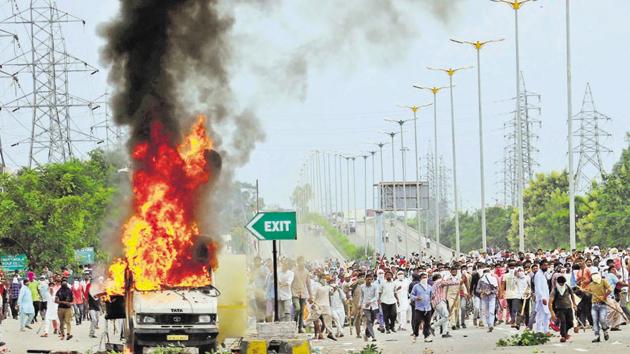 Thirty-eight people were killed in violence that ensued after the conviction of self-styled godman Gurmeet Ram Rahim in a rape case. (HT File) Thirty-eight people were killed in violence that ensued after the conviction of self-styled godman Gurmeet Ram Rahim in a rape case. (HT File)