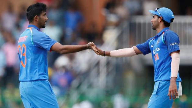 Jasprit Bumrah also bowled well as Sri Lanka were pushed on the back foot. (REUTERS)