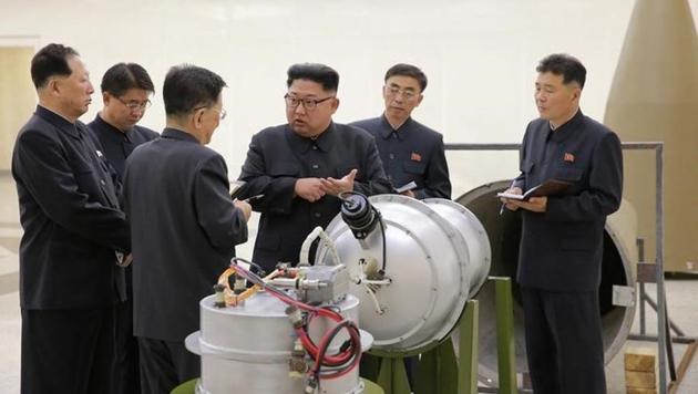 North Korean leader Kim Jong Un provides guidance on a nuclear weapons program in this undated photo released by North Korea's Korean Central News Agency (KCNA) in Pyongyang September 3, 2017. (Reuters) North Korean leader Kim Jong Un provides guidance on a nuclear weapons program in this undated photo released by North Korea's Korean Central News Agency (KCNA) in Pyongyang September 3, 2017. (Reuters)