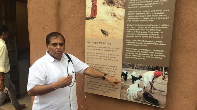 Kuldeep Kothari, who runs Arna Jharna, a museum of living traditions in Jodhpur.(Rakesh Goswami/HT)