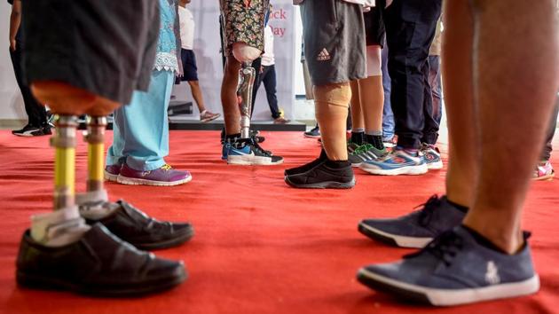 Falling in line. (Kunal Patil/HT Photo) 