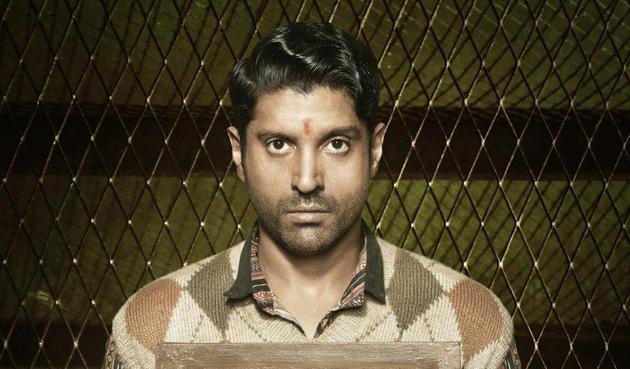Farhan Akhtar plays a jail inmate in Lucknow Central. Farhan Akhtar plays a jail inmate in Lucknow Central.