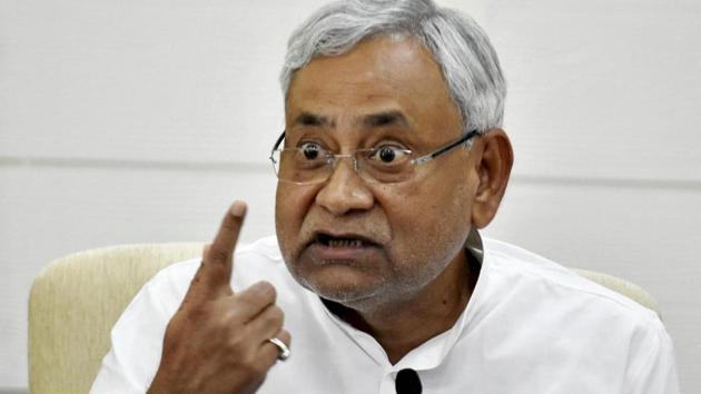 Bihar chief minister Nitish Kumar addressing a press conference in Patna on Monday. (PTI) Bihar chief minister Nitish Kumar addressing a press conference in Patna on Monday. (PTI)