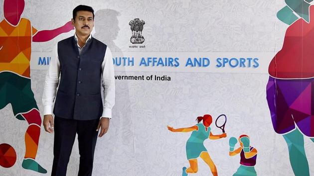 Rajyavardhan Singh Rathore succeeded Vijay Goel as India’s sports minister.(PTI) Rajyavardhan Singh Rathore succeeded Vijay Goel as India’s sports minister.(PTI)
