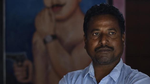 Chetraam  Ataani was one of the faces of Salwa Judum movement when it was active. He joined BJP and is currently member of the Zila Panchayat, Kasoli in Chhattisgarh’s Dantewada district. Ataani echoes the government--Salwa Judum was a people’s movement and no one was forced to join it.  (Ravi Choudhary/HT PHOTO) 