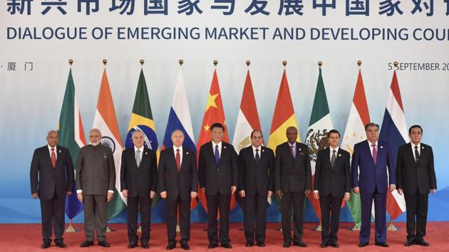 The groups named by the Brics include anti-India terror groups such as Jaish-e-Mohammed and Lashkar-e-Taiba, which have a presence in Pakistan. (AFP) The groups named by the Brics include anti-India terror groups such as Jaish-e-Mohammed and Lashkar-e-Taiba, which have a presence in Pakistan. (AFP)