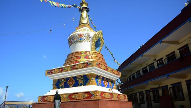 Kyabje Taklung Tretrul Rinpochhe founded the Dorje Drak monastery in 1984 and became the head of Tibetan Buddhism’s Nyingma School in 2012. The Nyingma tradition is the oldest of the four major schools of Tibetan Buddhism, the other three being the Kagyu, Sakya and Gelug. Nyingma literally means ancient. (Deepak Sansta / HT Photo) Kyabje Taklung Tretrul Rinpochhe founded the Dorje Drak monastery in 1984 and became the head of Tibetan Buddhism’s Nyingma School in 2012. The Nyingma tradition is the oldest of the four major schools of Tibetan Buddhism, the other three being the Kagyu, Sakya and Gelug. Nyingma literally means ancient. (Deepak Sansta / HT Photo)