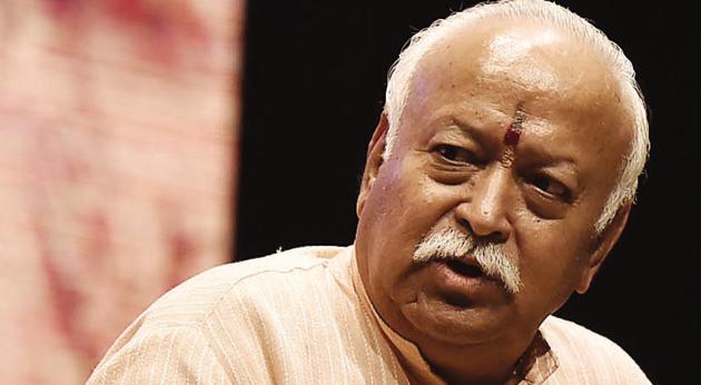 RSS chief Mohan Bhagwat is expected to speak on the role played by Sister Nivedita in India’s freedom struggle. (Raj K Raj/HT Photo) RSS chief Mohan Bhagwat is expected to speak on the role played by Sister Nivedita in India’s freedom struggle. (Raj K Raj/HT Photo)