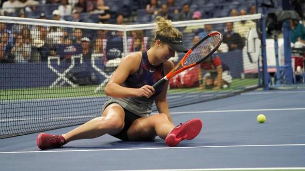 Fourth seed Elina Svitolina was ousted in three sets by local player Madison Keys in the fourth round in New York. (AFP)