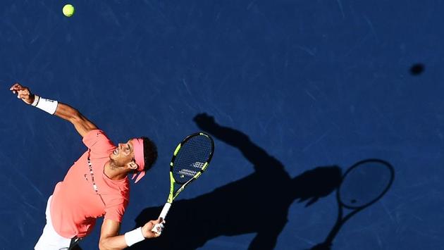 Spain's Rafael Nadal had a rather easy outing on Monday, beating Ukraine's Alexandr Dolgopolov 6-2, 6-4, 6-1 at the USTA Billie Jean King National Tennis Center. (AFP)