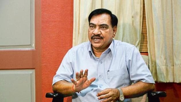 Former minister and BJP leader Eknath Khadse(HT Photo)