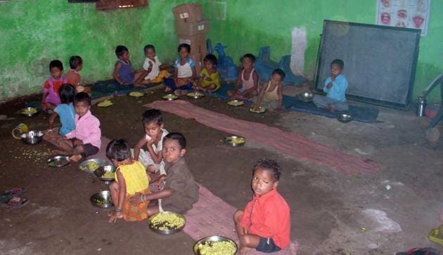 A file picture of children at Ektai Village, Maharashtra. The government has decided to tender, for a five-year period, the supply of fortified ready-to-cook premixes to feed children aged 3-6 years in rural anganwadis in Maharashtra(Pramit Bhattacharya)