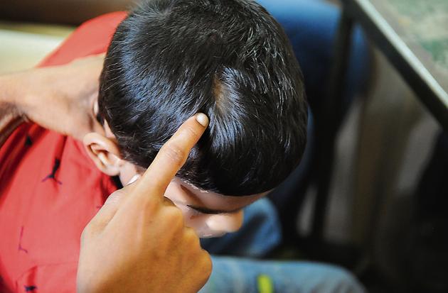 A group of boys at Ujjawal Niketan claimed they were beaten up sticks, rods and rolling pin.(Parveen Kumar/HT PHOTO)