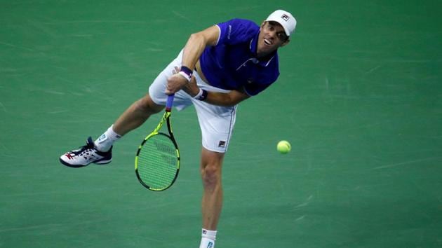 Sam Querrey enjoyed the local support, but could not outlast the South African Anderson. (REUTERS) Sam Querrey enjoyed the local support, but could not outlast the South African Anderson. (REUTERS)