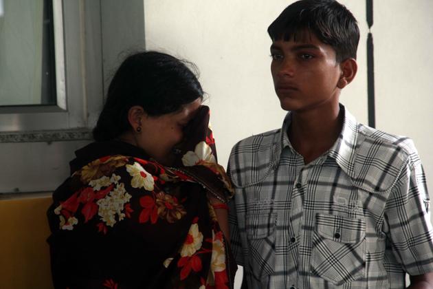 Family of slain security guard. Family of slain security guard.