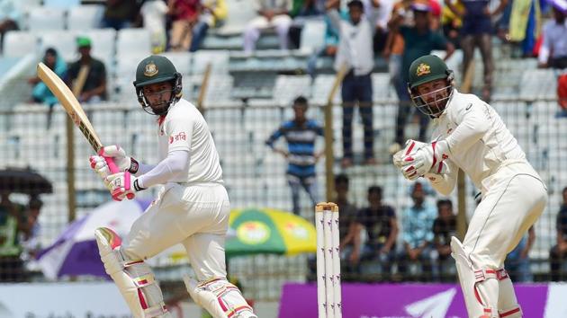 Mushfiqur Rahim held firm for Bangladesh and he pushed the hosts towards taking a decisive lead. (AFP) Mushfiqur Rahim held firm for Bangladesh and he pushed the hosts towards taking a decisive lead. (AFP)