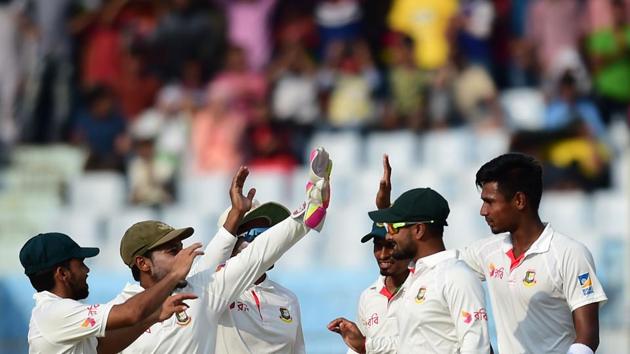 Chasing 86 for victory, Mustafizur Rahman accounted for David Warner cheaply. (AFP) Chasing 86 for victory, Mustafizur Rahman accounted for David Warner cheaply. (AFP)