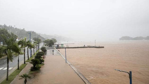 A man walks by the waterfront as Hurricane Irma approaches Samana, Dominican Republic, Thursday, Sept. 7, 2017. (AP Photo) A man walks by the waterfront as Hurricane Irma approaches Samana, Dominican Republic, Thursday, Sept. 7, 2017. (AP Photo)