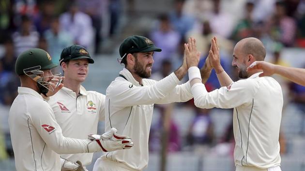 Lyon, who had taken 7/94 in the first innings, continued his great form on the tour. (AP) Lyon, who had taken 7/94 in the first innings, continued his great form on the tour. (AP)