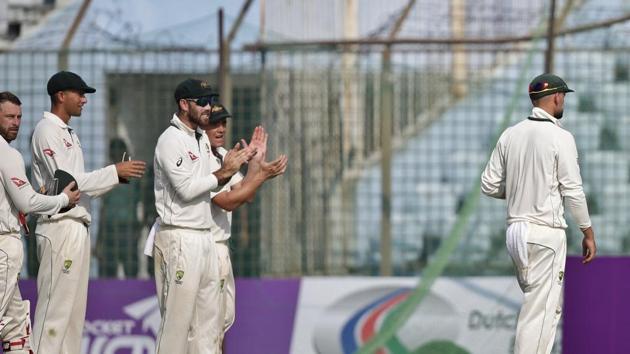 Lyon’s haul of 13 wickets in the match was his career-best haul and it was also the best figures by an Australian bowler in the Asian sub-continent. (AP) Lyon’s haul of 13 wickets in the match was his career-best haul and it was also the best figures by an Australian bowler in the Asian sub-continent. (AP)