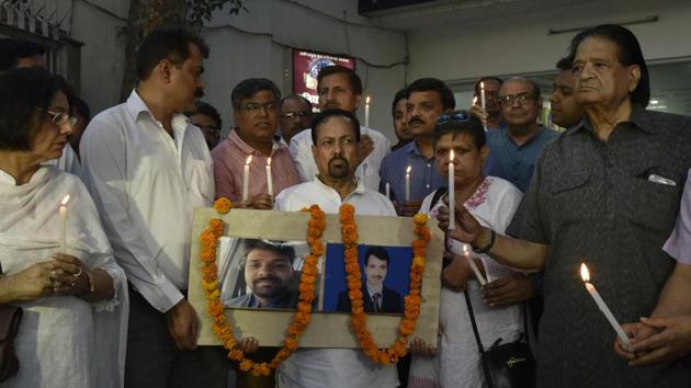 Ranjan Rajdeo, a journalist with Hindi daily Hindustan, was shot from close range by assailants on a motorcycle in May last year. The crime came a day after a Hindi television journalist; Akhilesh Pratap was shot dead in Jharkhand. (Saumya Khandelwal / HT Photo) Ranjan Rajdeo, a journalist with Hindi daily Hindustan, was shot from close range by assailants on a motorcycle in May last year. The crime came a day after a Hindi television journalist; Akhilesh Pratap was shot dead in Jharkhand. (Saumya Khandelwal / HT Photo)