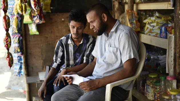 Mohammad Salimullah (R) and Mohammad Shaqir are the two Rohingya refugees who have petitioned the Supreme Court about the proposed deportation. ‘We cannot be deported to a place where we will be killed for sure,’ he says. ‘Since August 25th, Rohingya in the Rakhine state have been massacred and their villages burnt... If the Indian government expects us to return to this situation, then it is against the tenets of humanity’, he added. (Burhaan Kinu / HT Photo) Mohammad Salimullah (R) and Mohammad Shaqir are the two Rohingya refugees who have petitioned the Supreme Court about the proposed deportation. ‘We cannot be deported to a place where we will be killed for sure,’ he says. ‘Since August 25th, Rohingya in the Rakhine state have been massacred and their villages burnt... If the Indian government expects us to return to this situation, then it is against the tenets of humanity’, he added. (Burhaan Kinu / HT Photo)