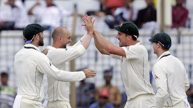 Nathan Lyon picked up 13 wickets, his career-best haul and the best by an Australian bowler in Asia helped Steve Smith’s side beat Bangladesh in the Chittagong Test and level the series. (AP) Nathan Lyon picked up 13 wickets, his career-best haul and the best by an Australian bowler in Asia helped Steve Smith’s side beat Bangladesh in the Chittagong Test and level the series. (AP)